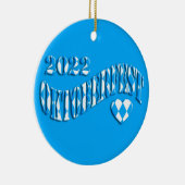 Bayern German Beer Festival Logo Oktoberfest 2022 Keramik Ornament (Rechts)
