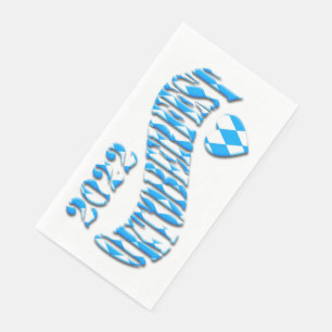 Bayern German Beer Festival Logo Oktoberfest 2022 Serviette