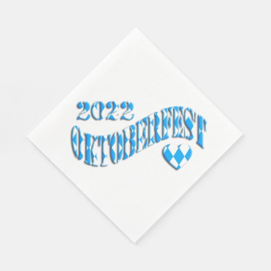 Bayern German Beer Festival Logo Oktoberfest 2022 Serviette (Ecke)