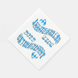 Bayern German Beer Festival Logo Oktoberfest 2022 Serviette