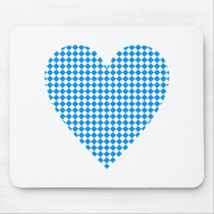 Bayern Herz Rauten Bavaria heart diamonds Mousepad