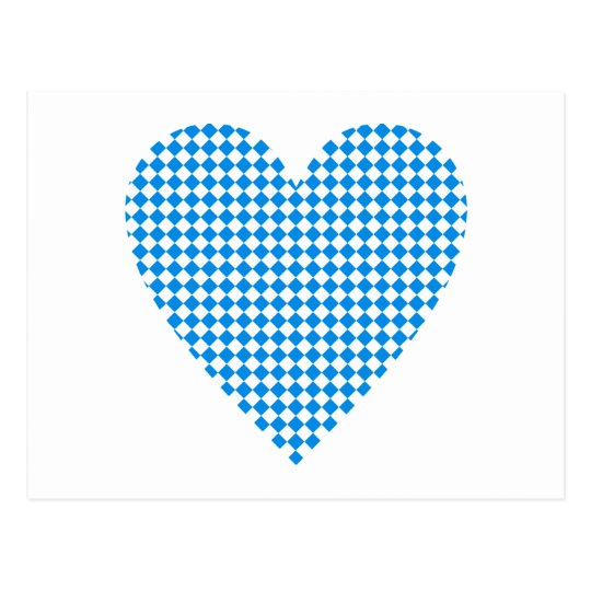 Bayern Herz Rauten Bavaria heart diamonds Postkarte Zazzle Bayern Herz Rauten Bavaria heart diamonds Postkarte Zazzle