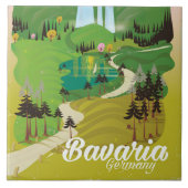 Bayern Landschaftspflege Fliese (Vorderseite)