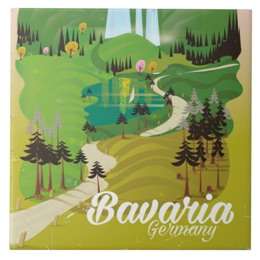 Bayern Landschaftspflege Fliese (Vorderseite)