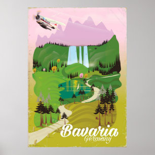 Bayern Landschaftspflege Poster