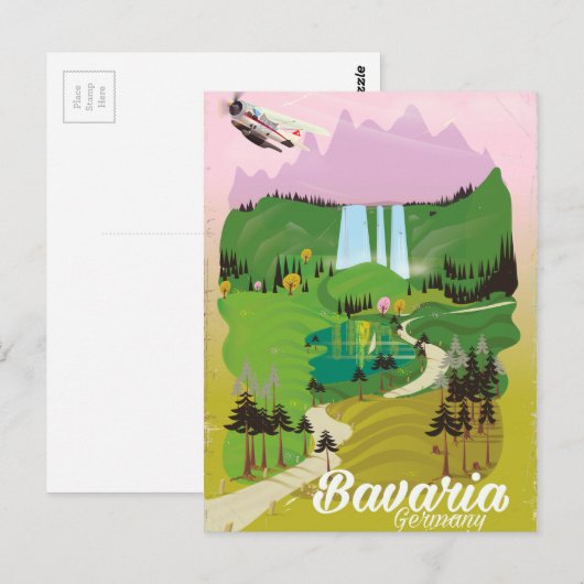 Bayern Landschaftspflege Postkarte (Vorne/Hinten)