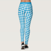 Bayern Leggings, Premium Mode, Bayerische Flagge Leggings (Rückseite)