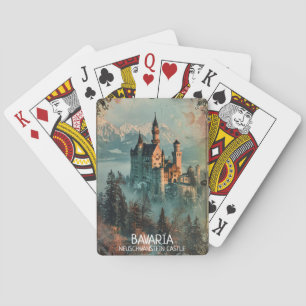 Bayern Neuschwanstein Schloss Vintage  Spielkarten