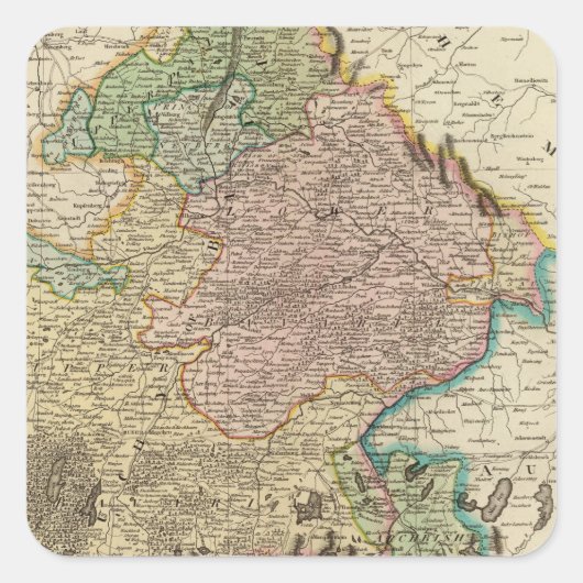 Bayern Quadratischer Aufkleber (Vorderseite)