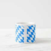 Bayern Rauten Fahne Espressotasse (Vorderseite)