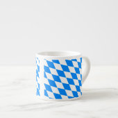 Bayern Rauten Fahne Espressotasse (Vorderseite Rechts)