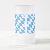 Bayern Rauten Fahne Mattglas Bierglas (Mittel)
