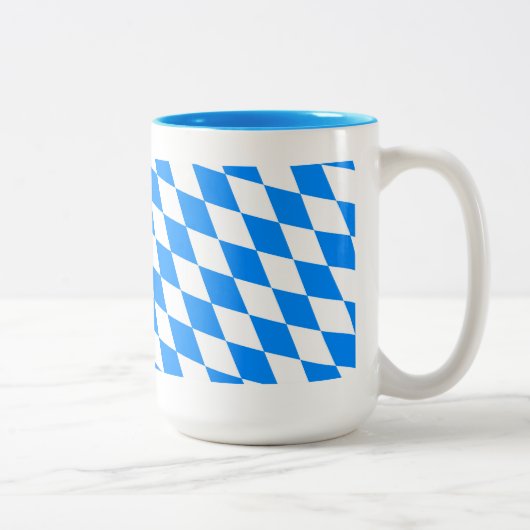 Bayern Rauten Fahne Zweifarbige Tasse (Rechts)