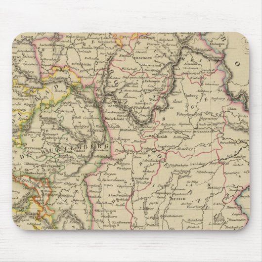 Bayern, W?rttemberg und Baden Gr Mousepad (Vorne)