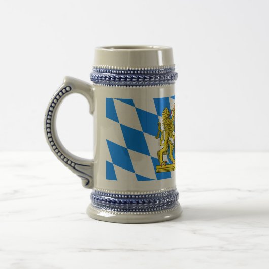 Bayern-Wappen Bierglas (Links)