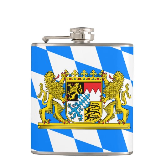 Bayern-Wappen Flachmann (Vorderseite)