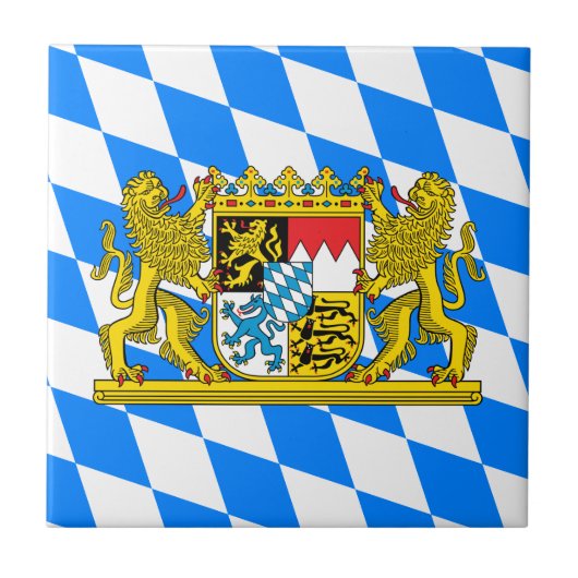 Bayern-Wappen Fliese (Vorderseite)