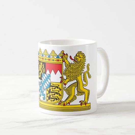 Bayern-Wappen Kaffeetasse (VorderseiteRechts)