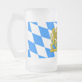 Bayern-Wappen Mattglas Bierglas (Links)