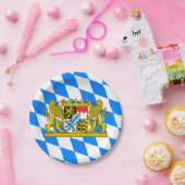 Bayern-Wappen Pappteller (Party)