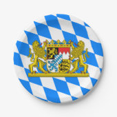 Bayern-Wappen Pappteller (Vorderseite)