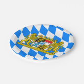 Bayern-Wappen Pappteller (Schrägansicht)