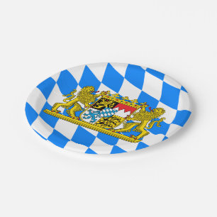 Bayern-Wappen Pappteller