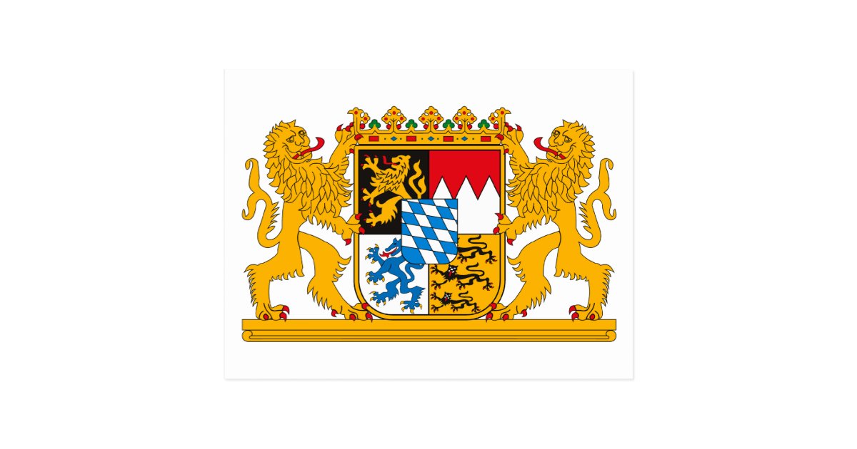 Bayern-Wappen Postkarte | Zazzle