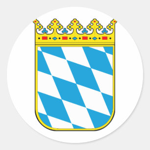 Bayern Wappen Runder Aufkleber