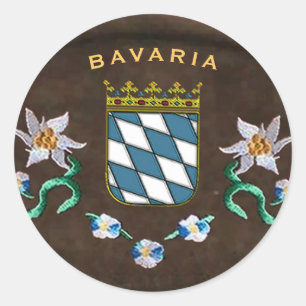 Bayern-Wappen Runder Aufkleber