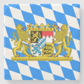 Bayern-Wappen Steinuntersetzer (Vorderseite)