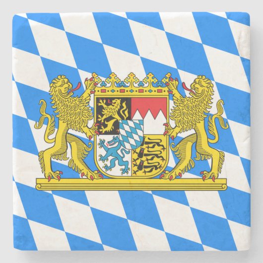 Bayern-Wappen Steinuntersetzer (Vorderseite)