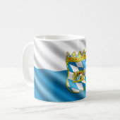 Bayernflagge Kaffeetasse (Vorderseite Links)