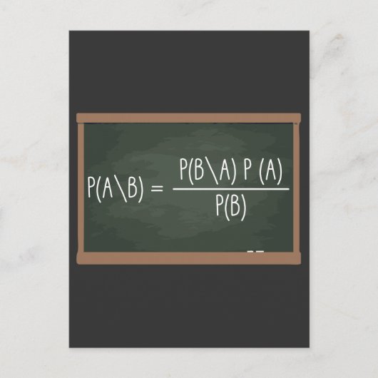 Bayes Theorem Probability Theory Data Science Postkarte (Vorderseite)