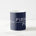 Bayes Theorem Science Mathematische Gleichung Tass Kaffeetasse<br><div class="desc">Eine niedliche Wissenschaft und Mathematik-Tasse wird ein perfektes Geschenk für die Lieben Wahrscheinlichkeitstheorie und Statistik,  großartig für Wissenschaftler,  Mathematiklehrer und Geeks.</div>