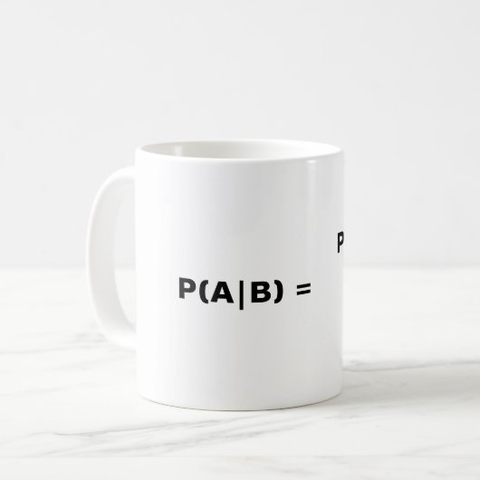 Bayes-Theorem-Tasse Kaffeetasse (Vorderseite Links)