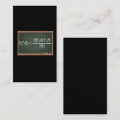 Bayes Theorem Wahrscheinlichkeitstheorie Daten Visitenkarte (Vorne/Hinten)