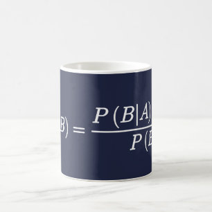 Bayes-Theorem Wissenschaft Mathematische Gleichung Kaffeetasse
