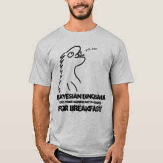 Bayesischer Dinosaurier-T - Shirt für Statistiker