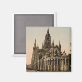 Bayeux Cathedral, Bayeux, Frankreich Magnet (Vorderseite/Rückseite)