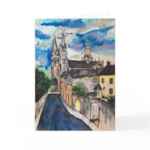 Bayeux Cathedral France Blank Greeting Card