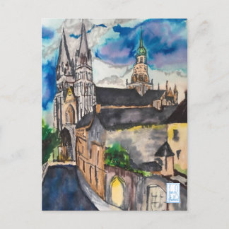 Bayeux Cathedral Frankreich Postkarte