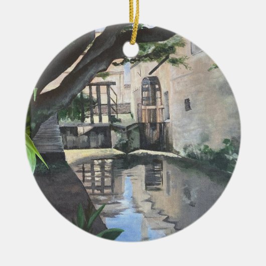 Bayeux France Water Wheel Ornament (Vorne)