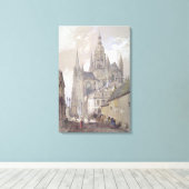 Bayeux Kathedrale, Aussicht aus Südosten Leinwanddruck (Insitu (Holzboden))