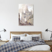 Bayeux Kathedrale, Aussicht aus Südosten Leinwanddruck (Insitu (Schlafzimmer))