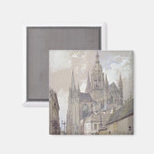 Bayeux Kathedrale, Aussicht aus Südosten Magnet (Vorderseite/Rückseite)