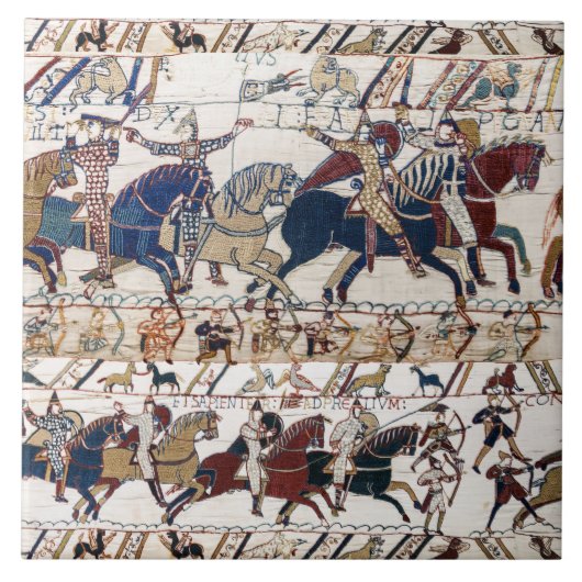 BAYEUX STEUER 1066 NORMAN KNIGHTS AND ARCHERS FLIESE (Vorderseite)