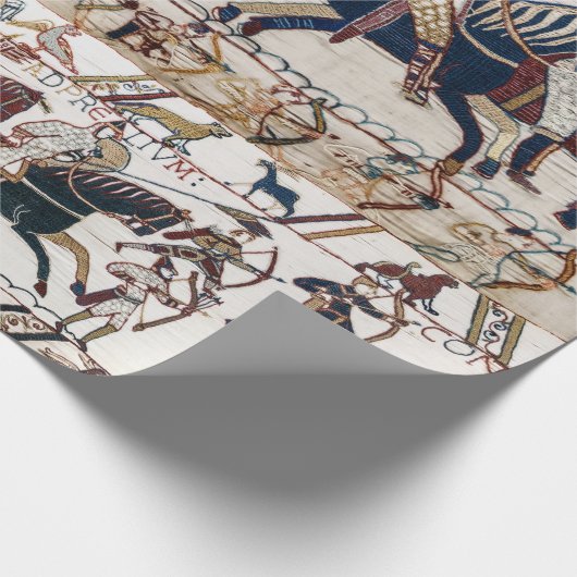 BAYEUX STEUER 1066 NORMAN KNIGHTS AND ARCHERS GESCHENKPAPIER (Ecke)