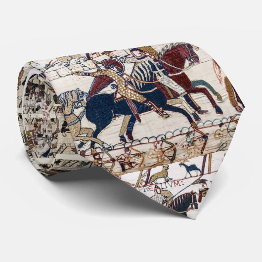 BAYEUX STEUER 1066 NORMAN KNIGHTS AND ARCHERS KRAWATTE (Gerollt)