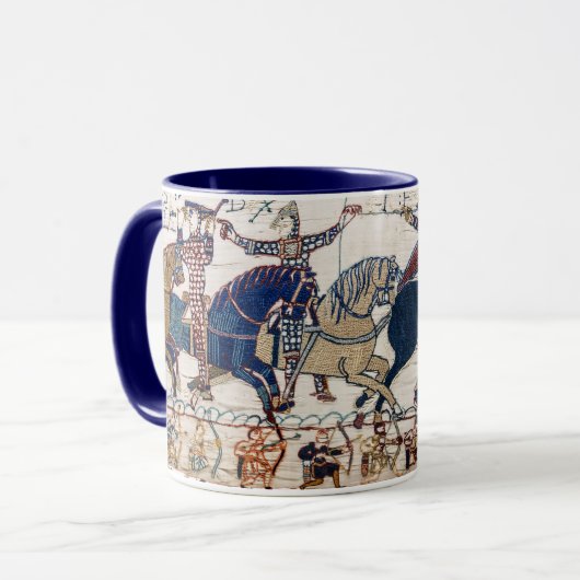 BAYEUX STEUER 1066 NORMAN KNIGHTS AND ARCHERS TASSE (Vorderseite Links)